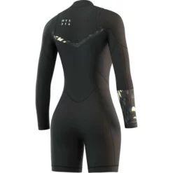 Mystic Womens Dazzled 3/2mm Chest Zip Long Sleeve Shorty Wetsuit