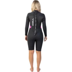 Gul Womens Response 3/2mm Back Zip Long Sleeve Shorty Wetsuit