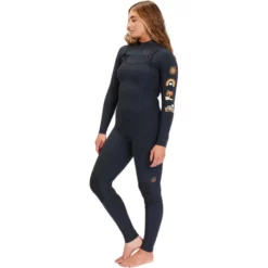 Billabong Womens Salty Dayz Natural 3/2mm Chest Zip Wetsuit -Watersports Outlet Sales Shop 41658 202320Billabong20Womens20Salty20Days20Natural2043mm20Chest20Zip20Wetsuit20F44F2020 20Black20Tide20side.700x700