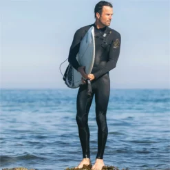 Mens ReWired 4/3mm Chest Zip Wetsuit -Watersports Outlet Sales Shop 44254 202320C Skins20Mens20ReWired2043mm20GBS20Chest20Zip20Wetsuit20C RW43MCZ20 20Anthracite20Black20X2020Saffron20 20Lifestyle.700x700