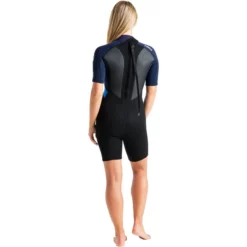 Womens Element 3/2mm Back Zip Shorty Wetsuit