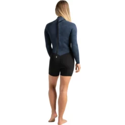 Womens Solace 3/2mm Long Sleeve Back Zip Shorty Wetsuit