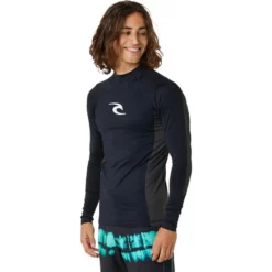 Rip Curl Mens Waves UPF Performance Long Sleeve Rash Vest