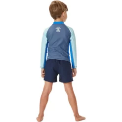 Rip Curl Junior Cosmic UPF Long Sleeve Zip Rash Vest